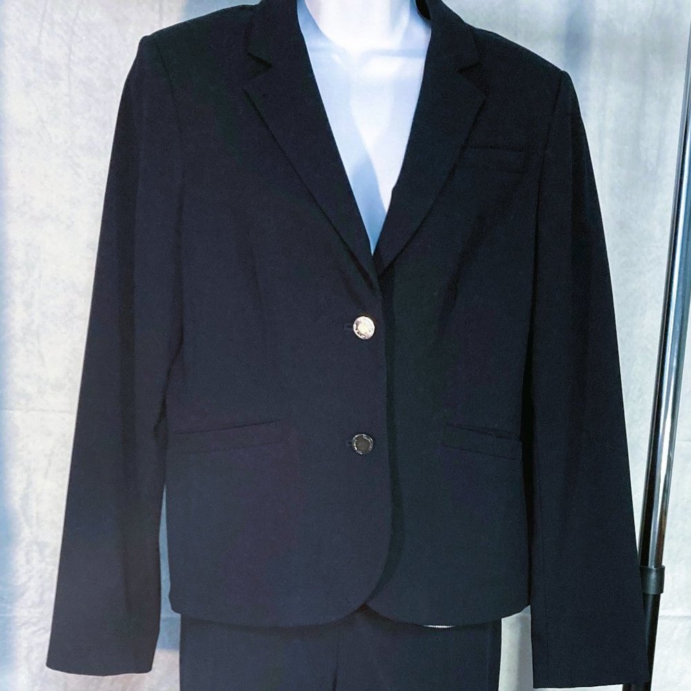 Calvin Klein Petite Navy Blue Suit Size 10P